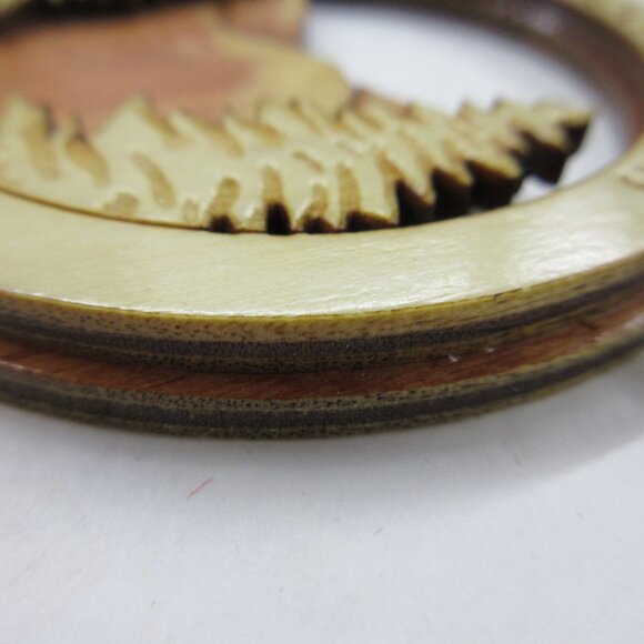 Great Smoky Mountains Gatinlburg Tennessee Wood Laser Cut Christmas Ornament - Picture 7 of 9